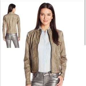 Sebby Faux Leather Vintage Inspired Jacket